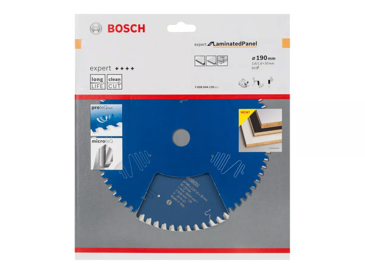 Lame Expert for LaminatedPanel 190x30mm 60 dents Bosch